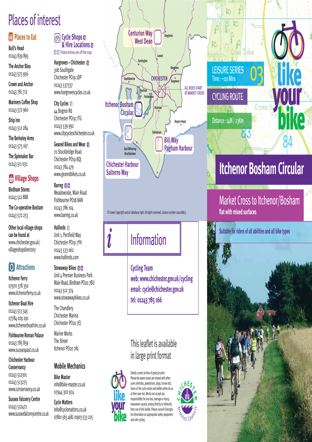 Itchenor Bosham Circular Cycle Route