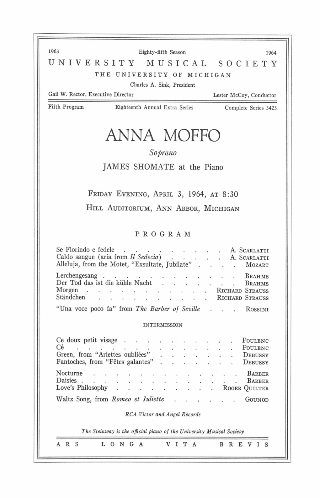 ANNA MOFFO Soprano