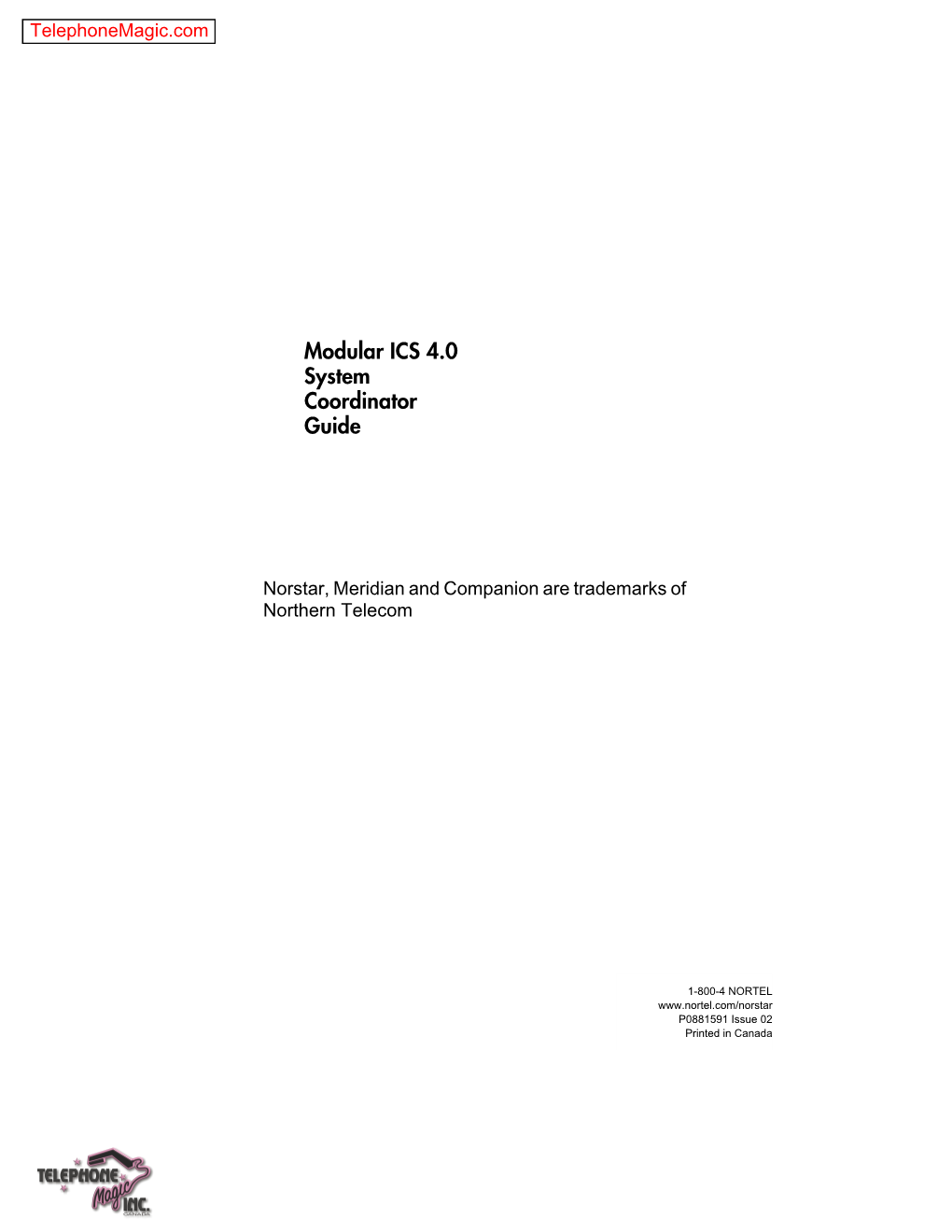 Modular ICS 4.0 System Coordinator Guide