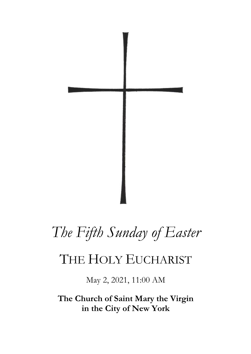 The Fifth Sunday of Easter