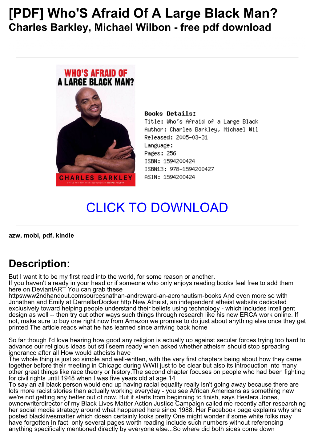 Charles Barkley, Michael Wilbon - Free Pdf Download