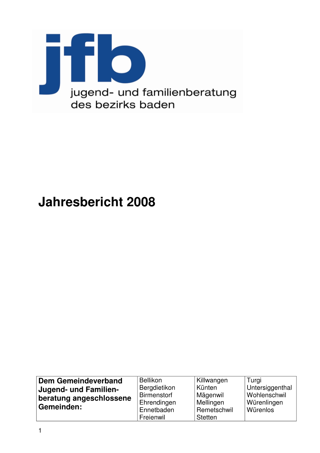 Jahresbericht 2008