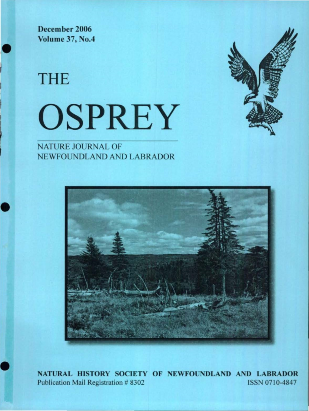 The Osprey Nature Journal of Newfoundland and Labrador
