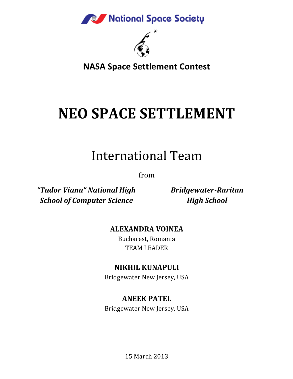 Neo Space Settlement