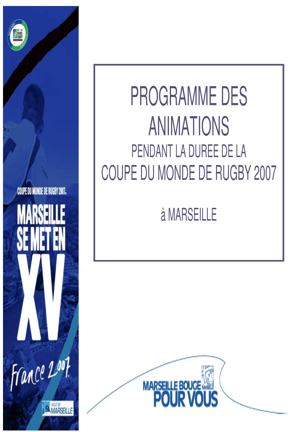 Programme Animations CMR 2007