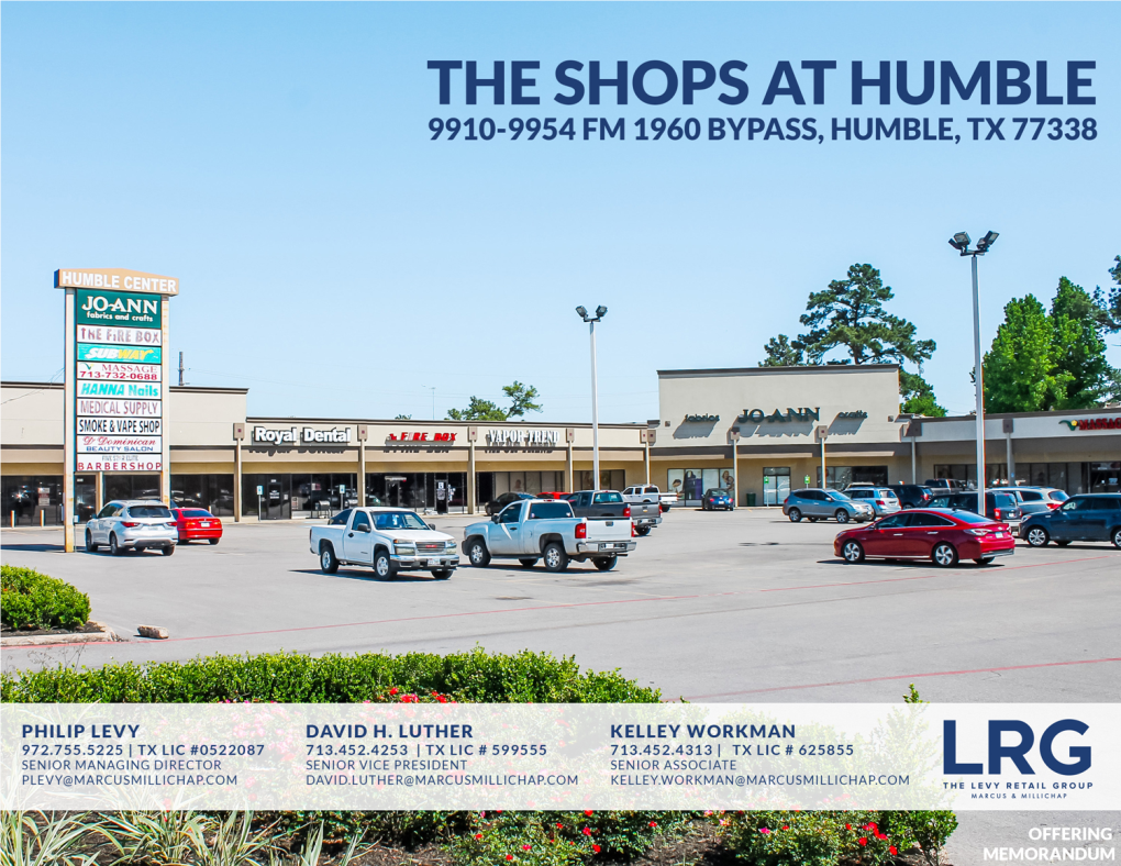 The Shops at Humble 9910-9954 FM 1960 Bypass, Humble, TX 77338