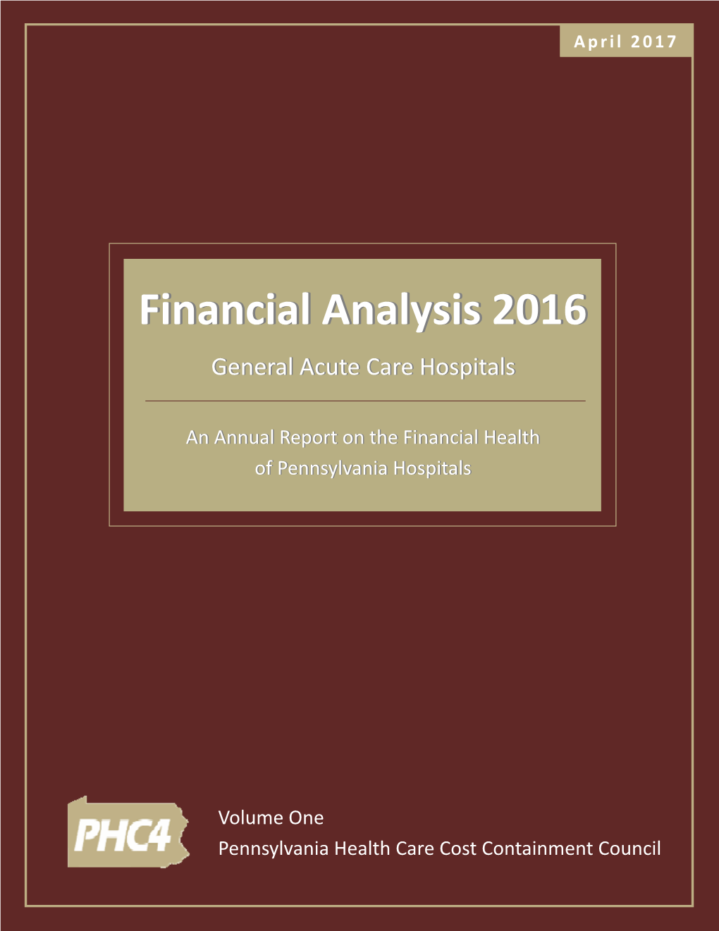 Financial Analysis 2016 – Volume