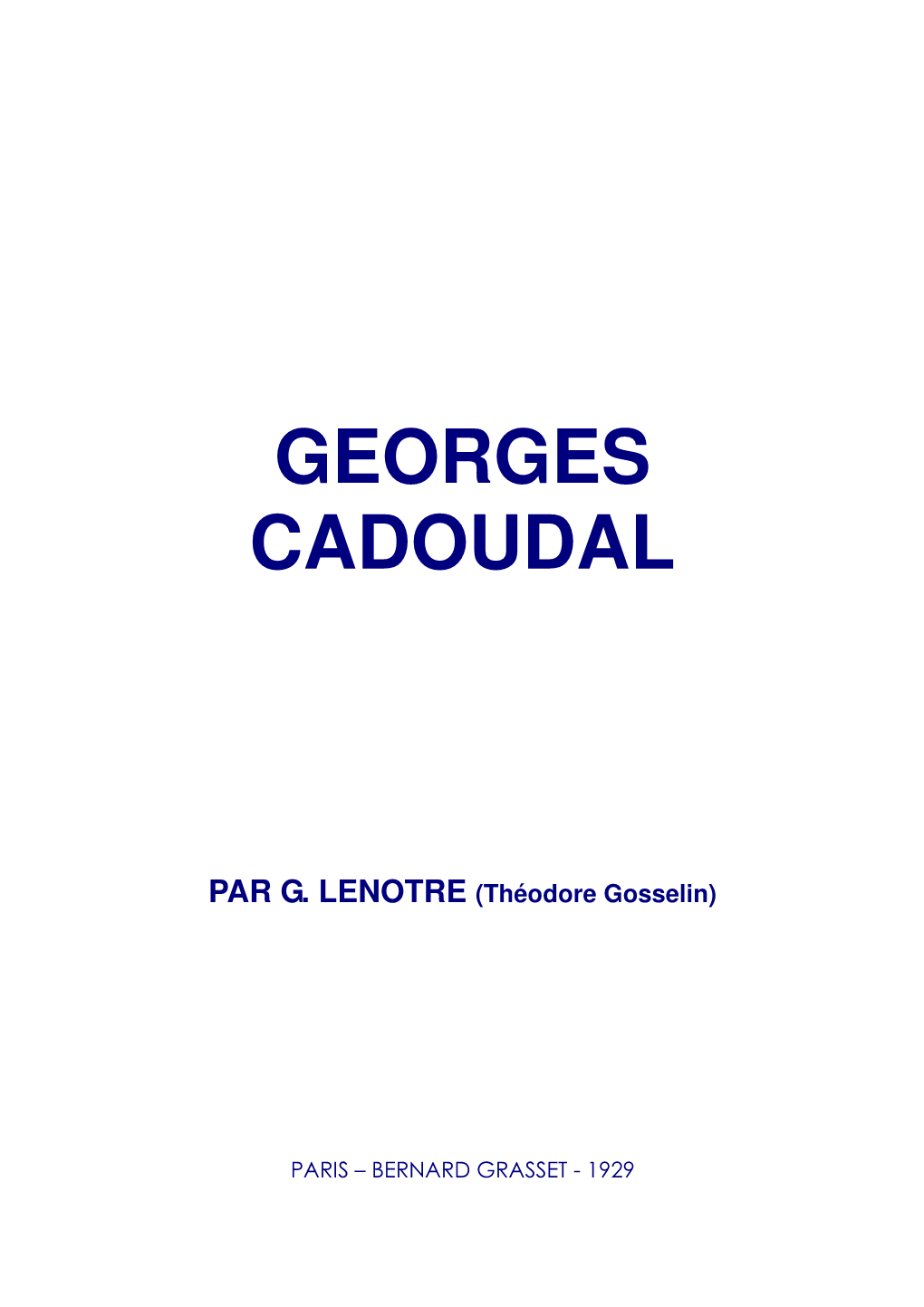 Georges Cadoudal