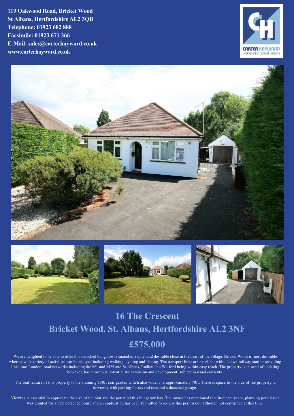 16 the Crescent Bricket Wood, St