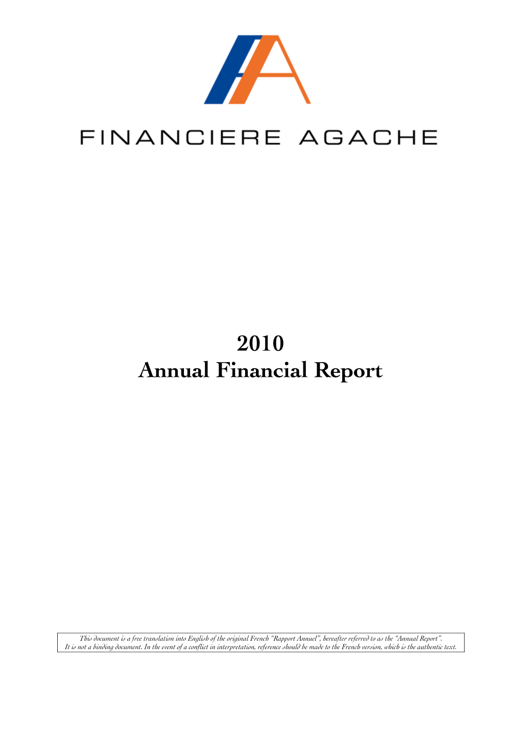 2011.05.13 FA RAPPORT FINANCIER ANNUEL VA 2010 Sans Liaisons.Pf