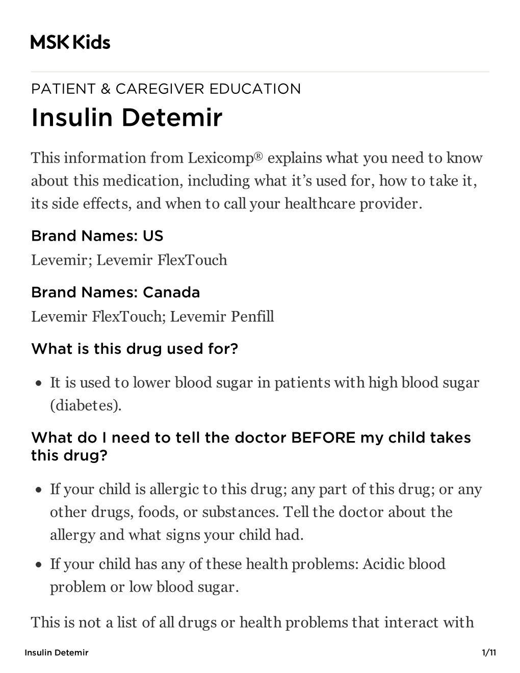 Insulin Detemir