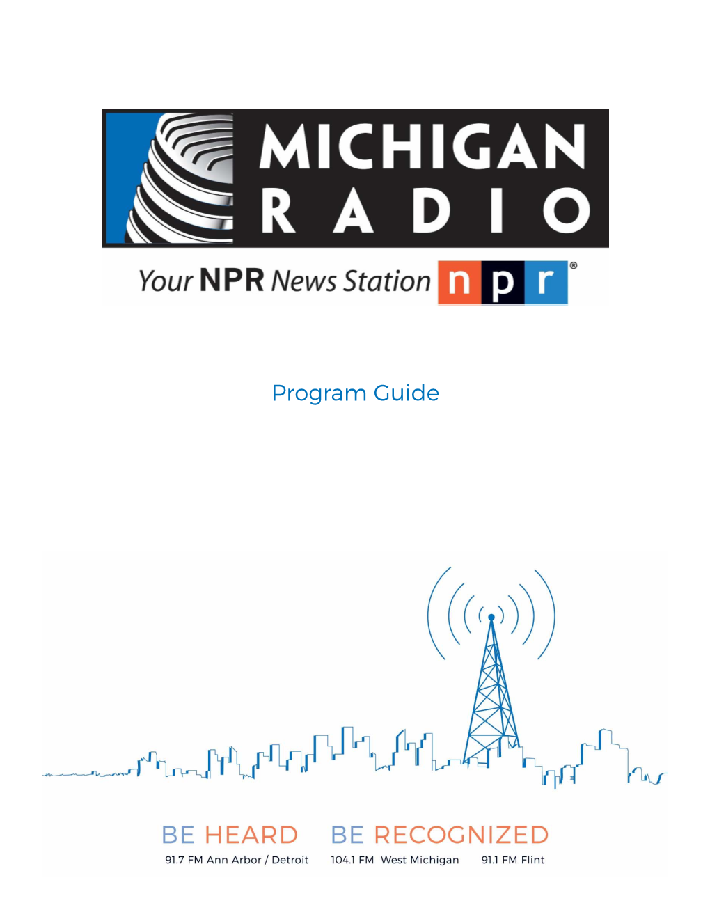 Program Guide ON-AIR PROGRAMS Weekly