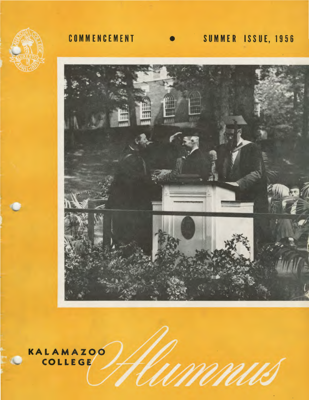 Kalamazoo College Alumnus (Summer, 1956)