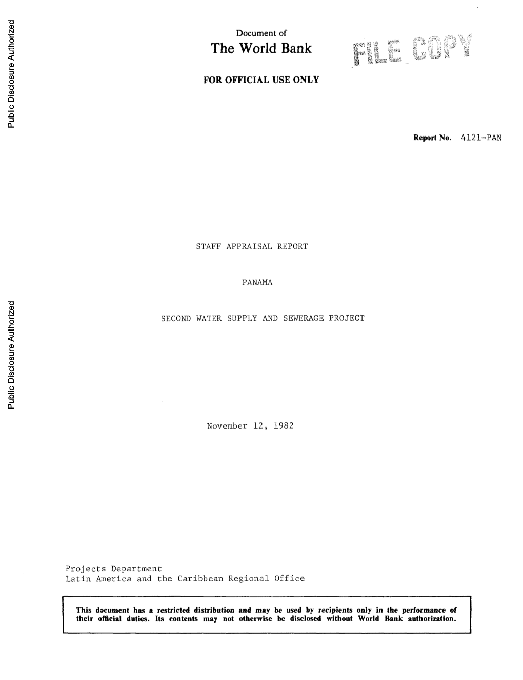 World Bank Document