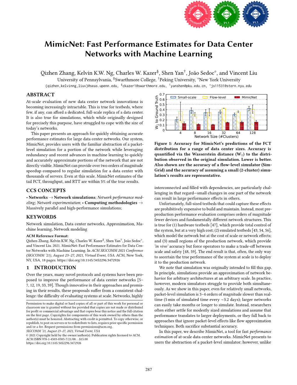 Fast Performance Estimates for Data Center Networks with Machine Learning