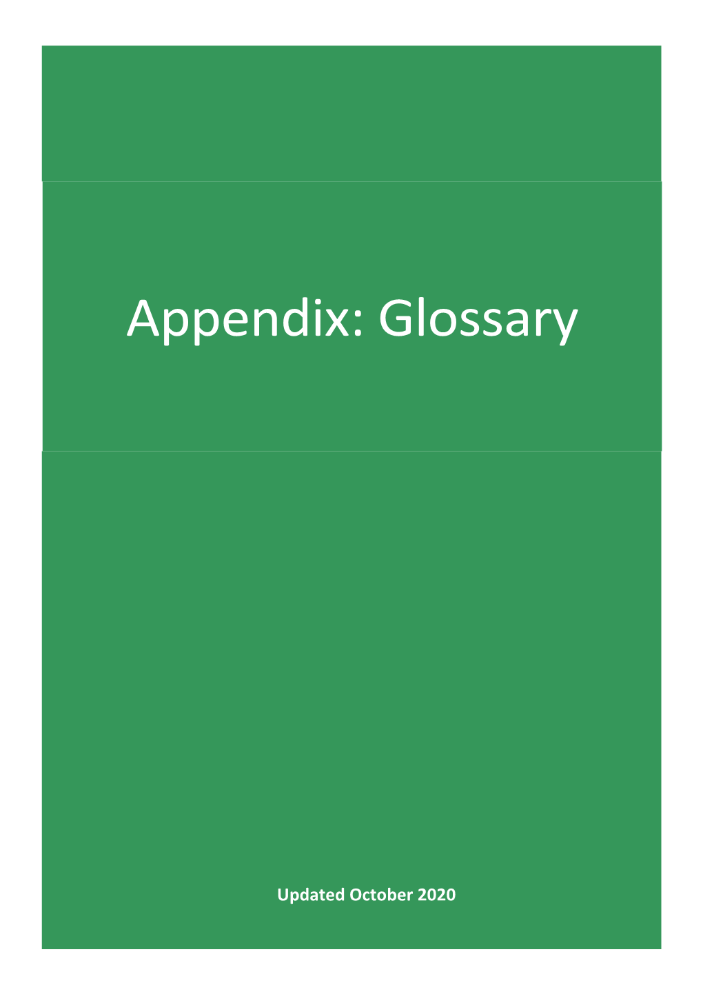 Appendix: Glossary