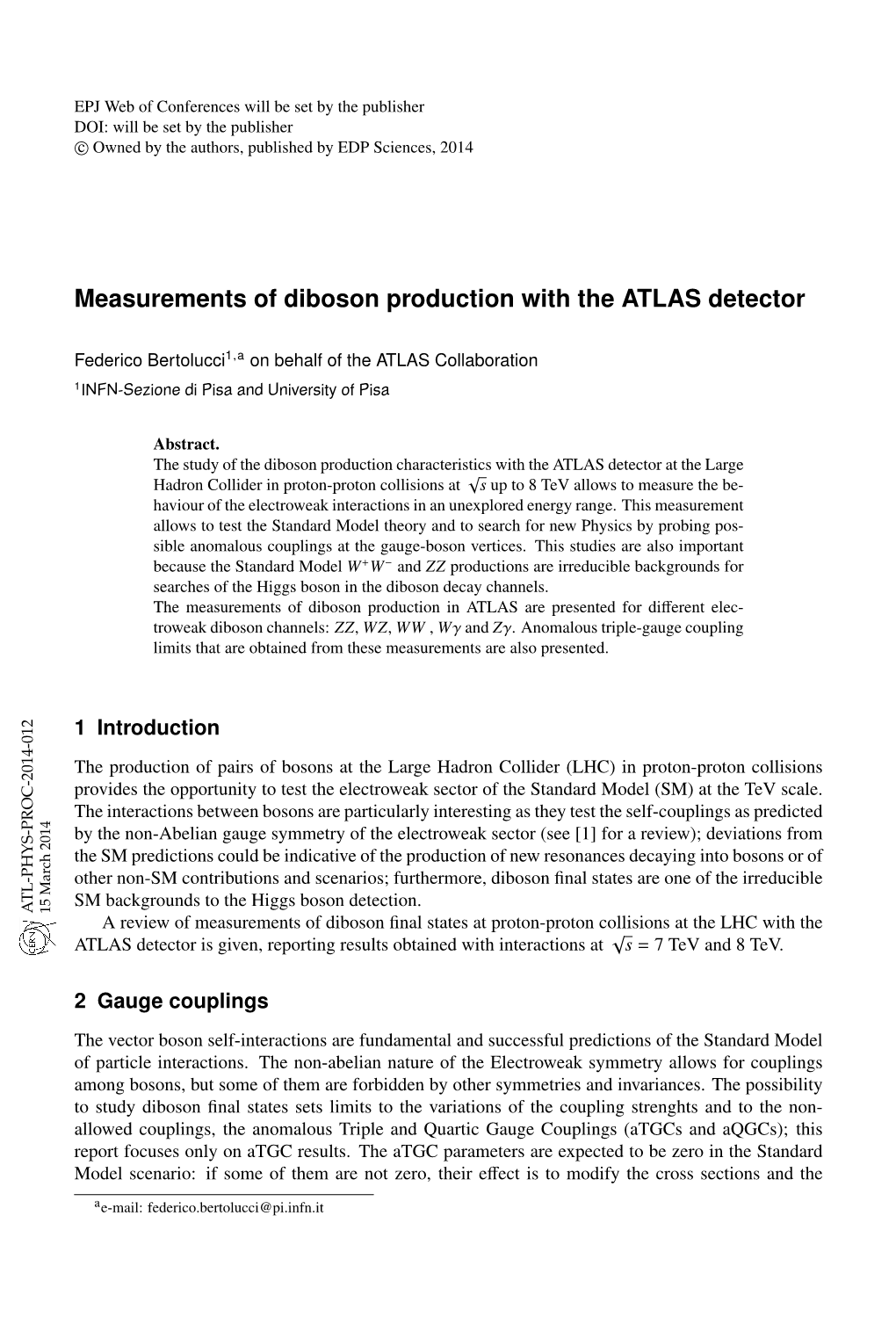 Measurements of Diboson Production with the ATLAS Detector