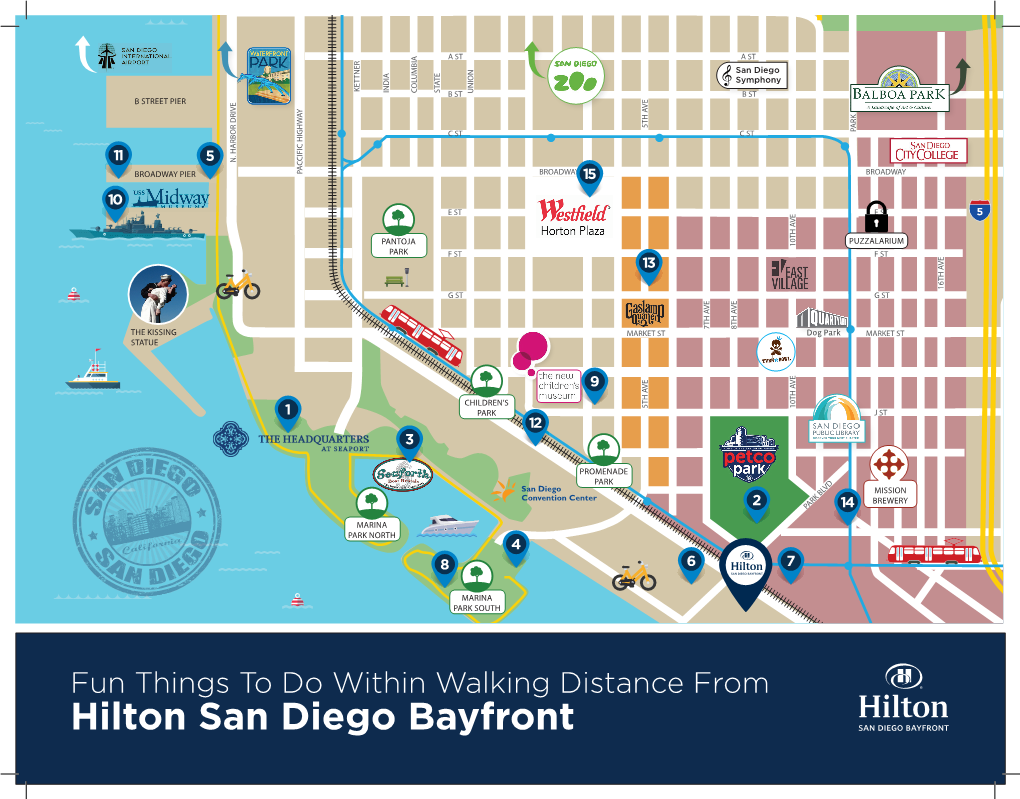 Hilton San Diego Bayfront San Diego 1 Seaport Village Has Treasures for the Whole Family