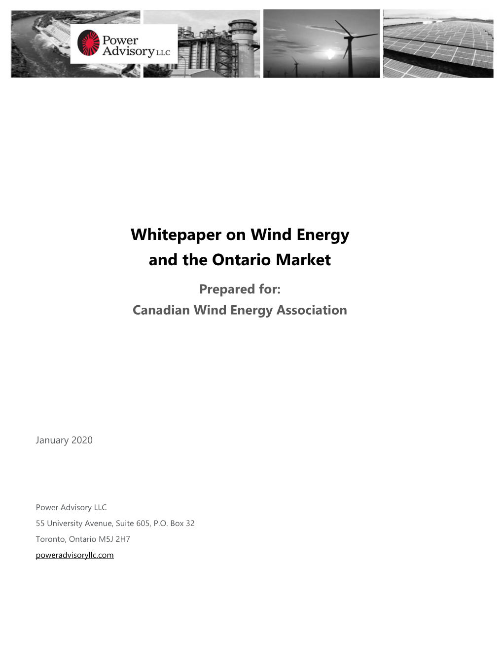 Wind Energy and the Ontario Market