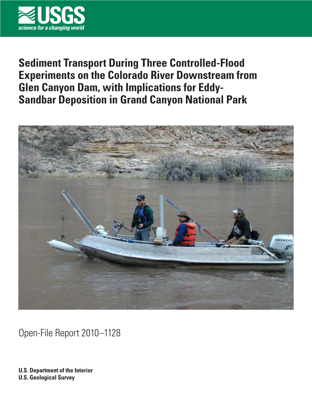 Sediment Transport During Three Controlled-Flood Experiments On