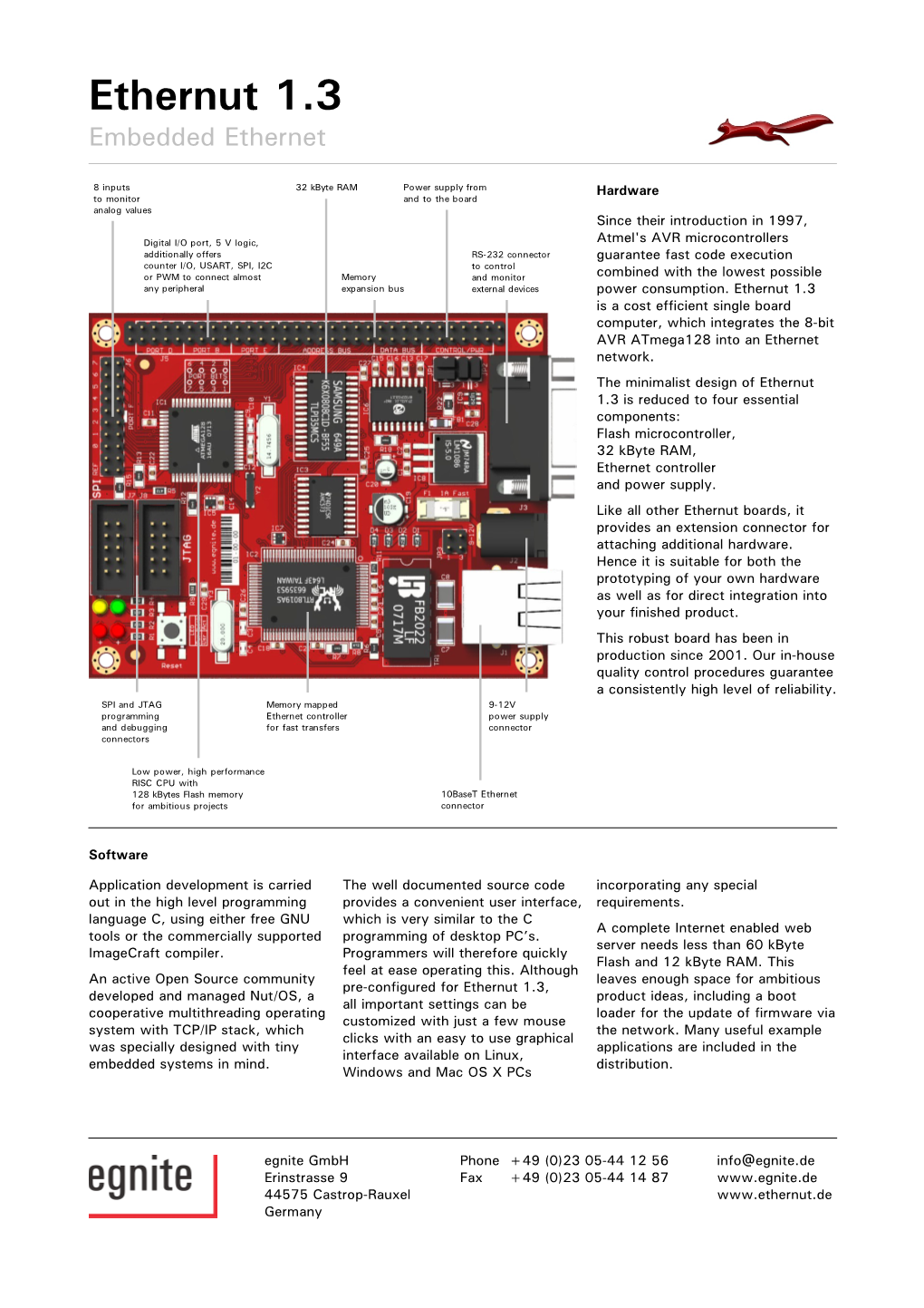 Ethernut 1.3 Embedded Ethernet