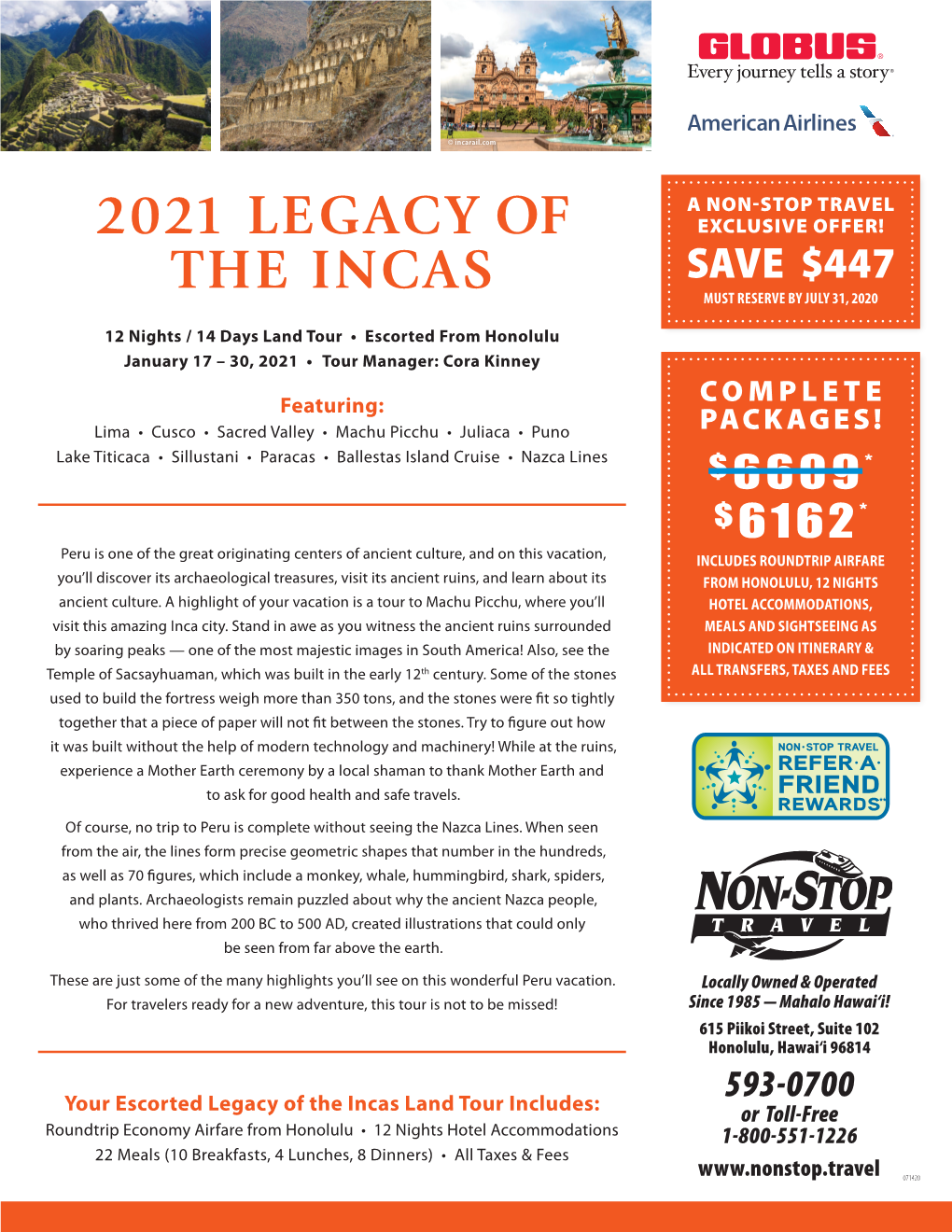 2021 Legacy of the Incas