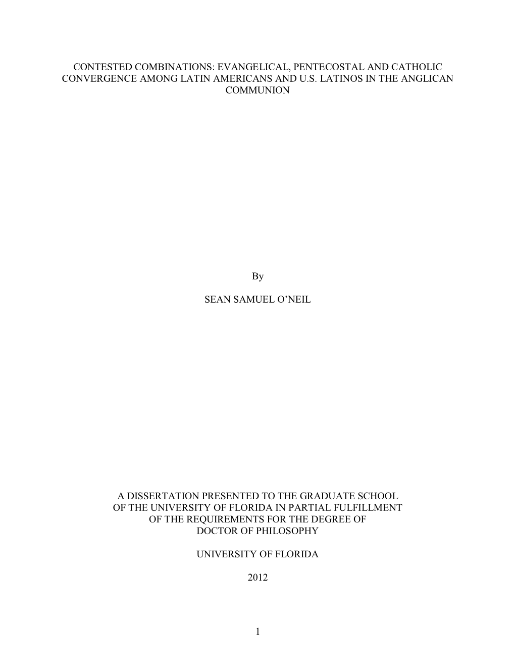 University of Florida Thesis Or Dissertation