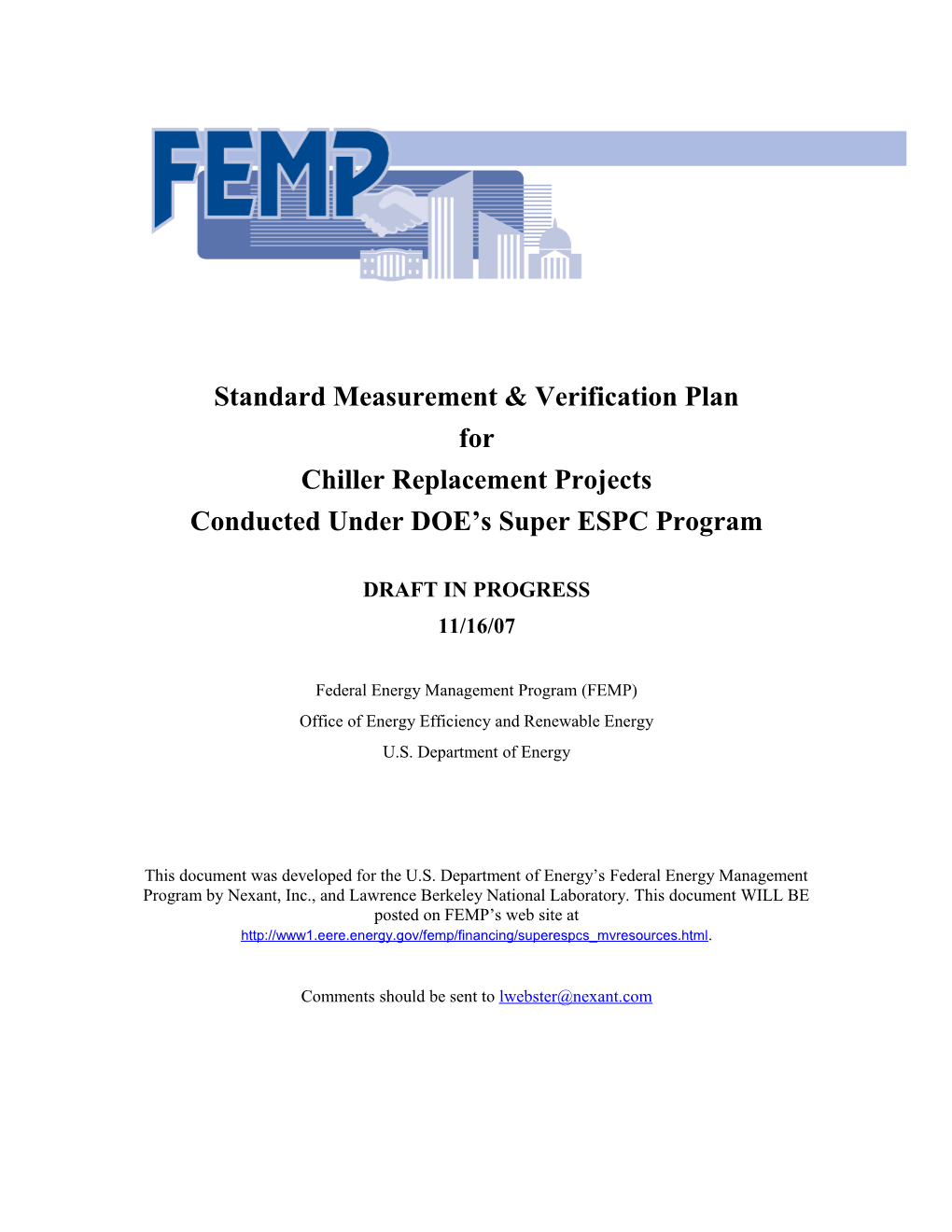 Federal Energy Management Program (FEMP)