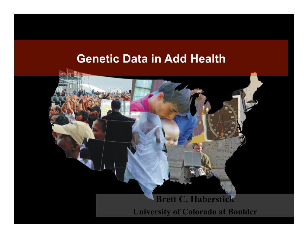 Genetic Data in Add Health