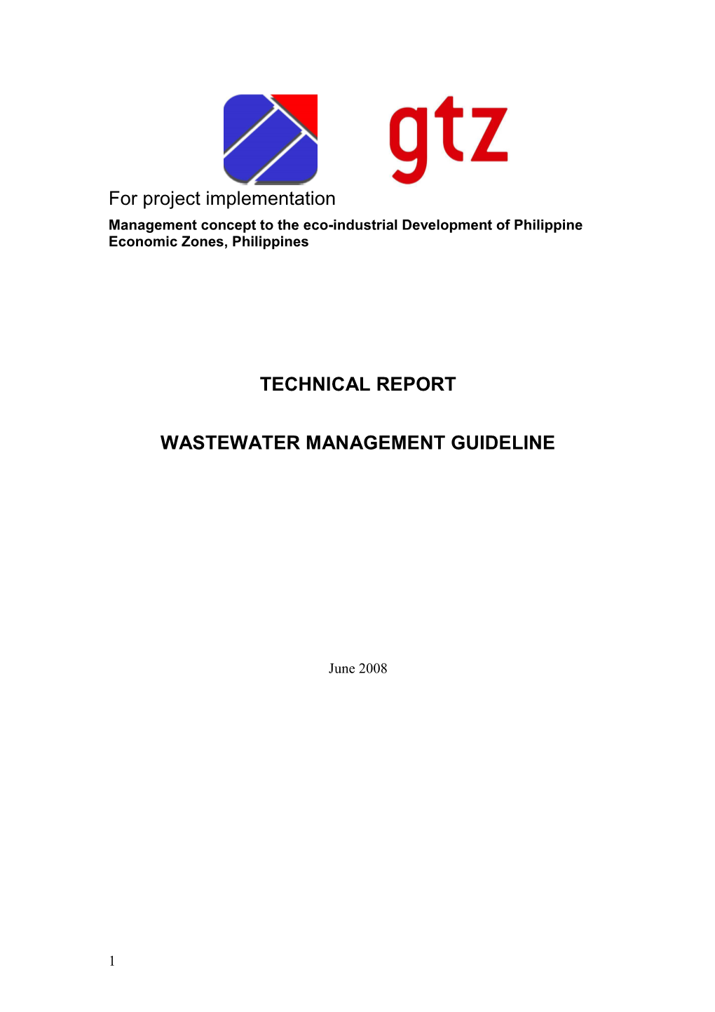 Technical Report Wastewater Management Guideline