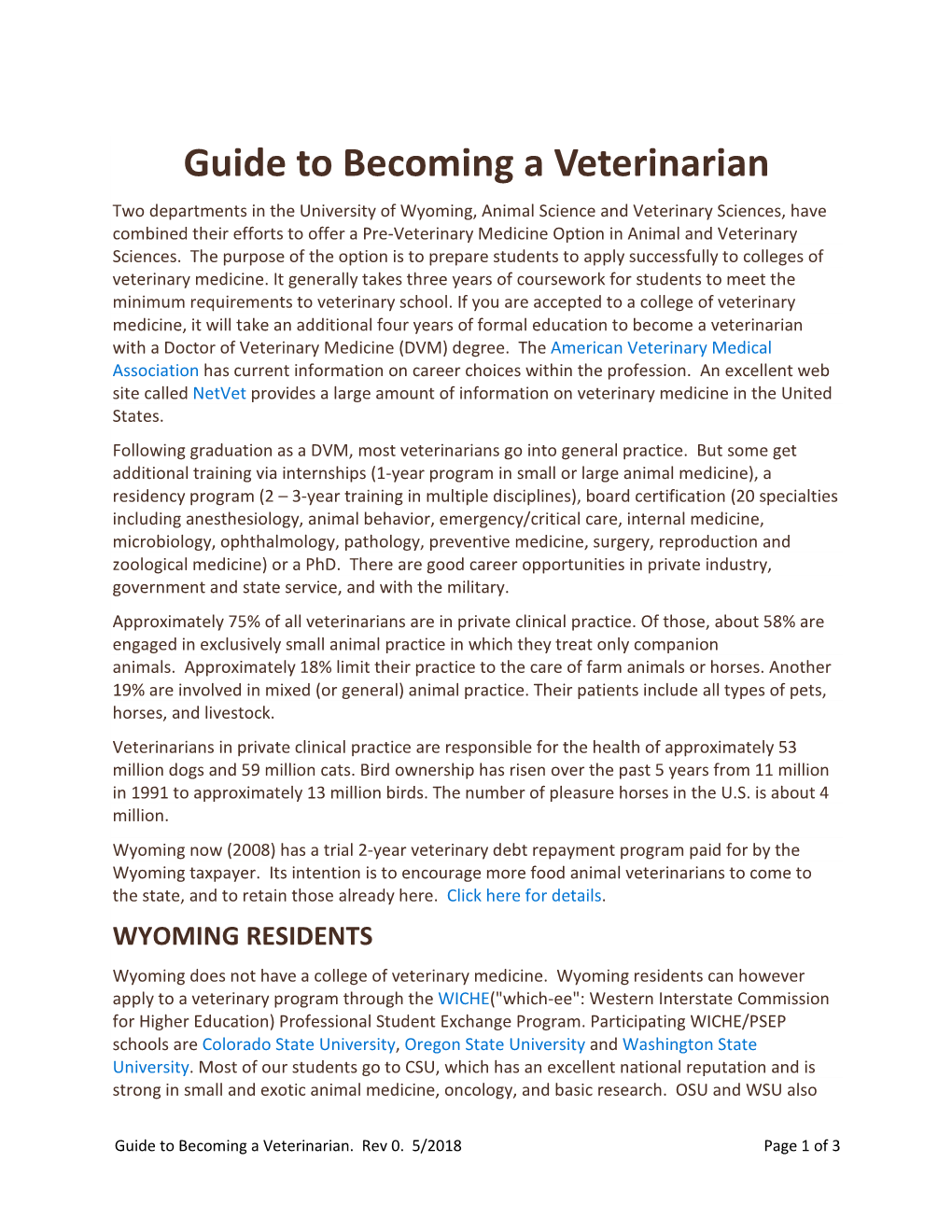 Guide to Becoming a Veterinarian