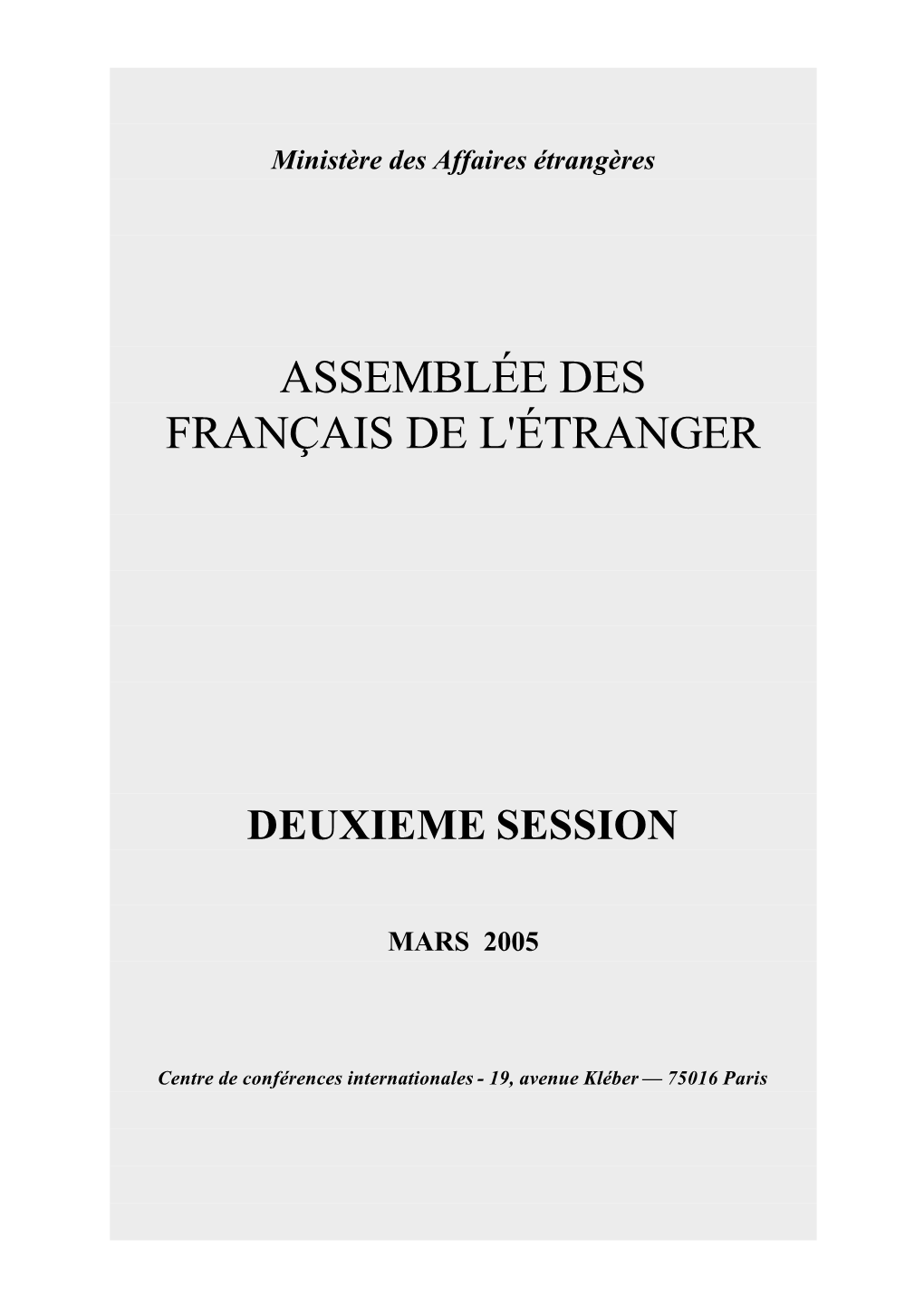 Verbatim De L'assemblée Plénière