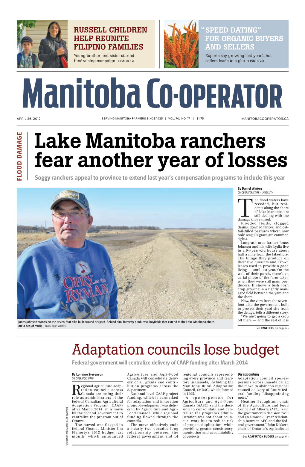 Lake Manitoba Ranchers Fear Another Year of Losses