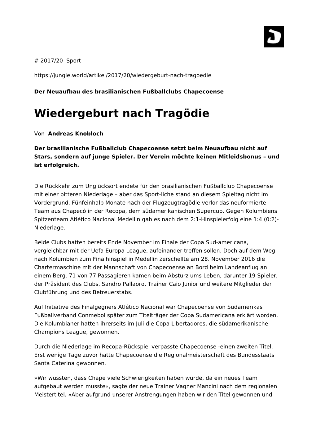 Wiedergeburt Nach Tragödie