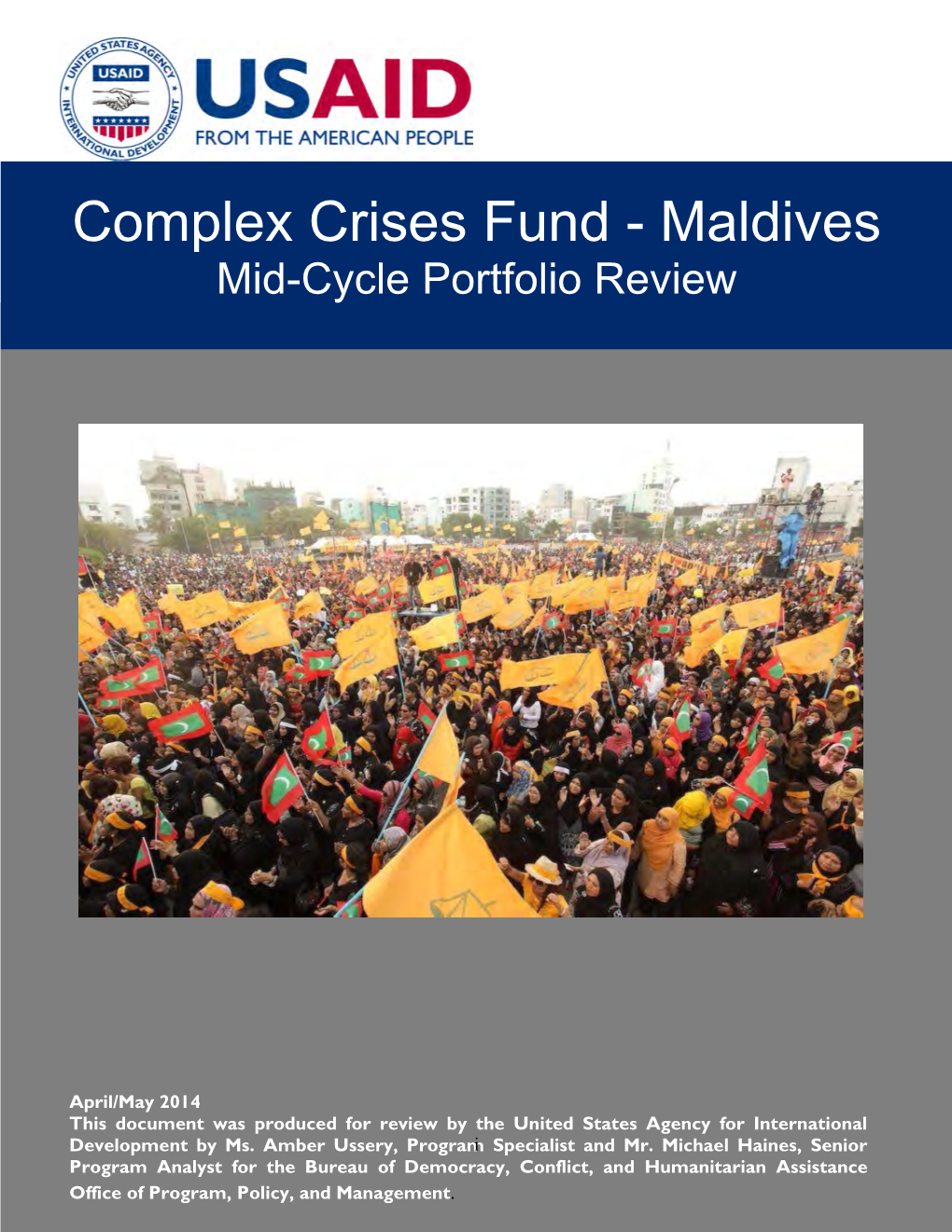 Complex Crises Fund - Maldives Mid-Cycle Portfolio Review