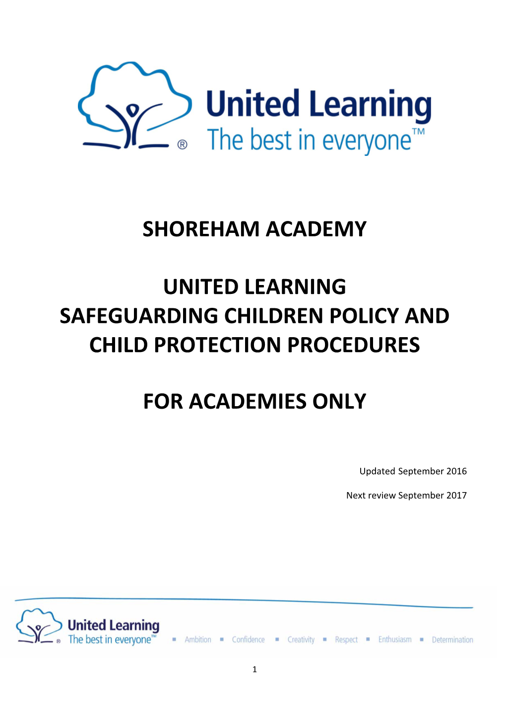 Safeguarding Children Child Protection Policies and Procedures