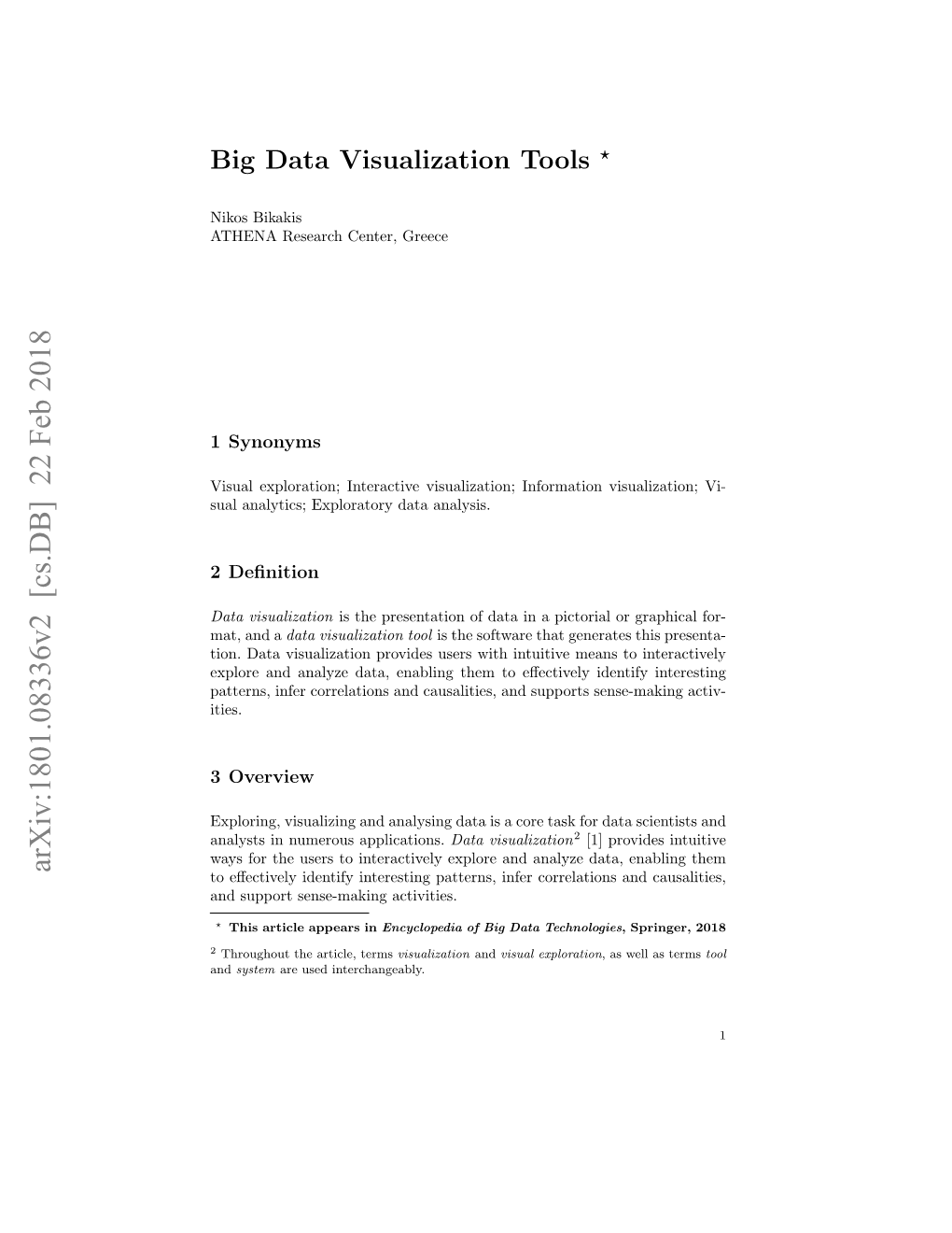 Big Data Visualization Tools ?