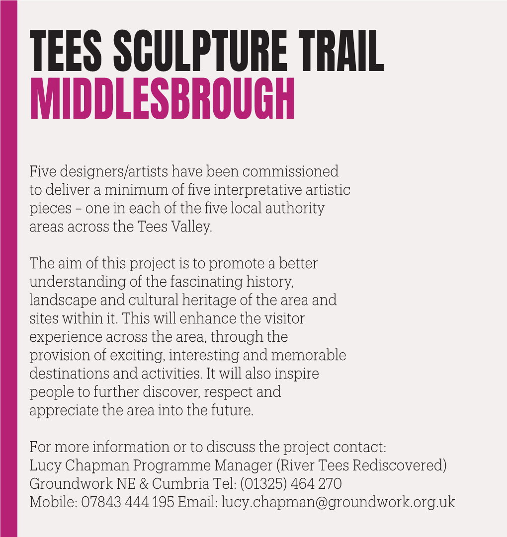 Tees Sculpture Trail Middlesbrough