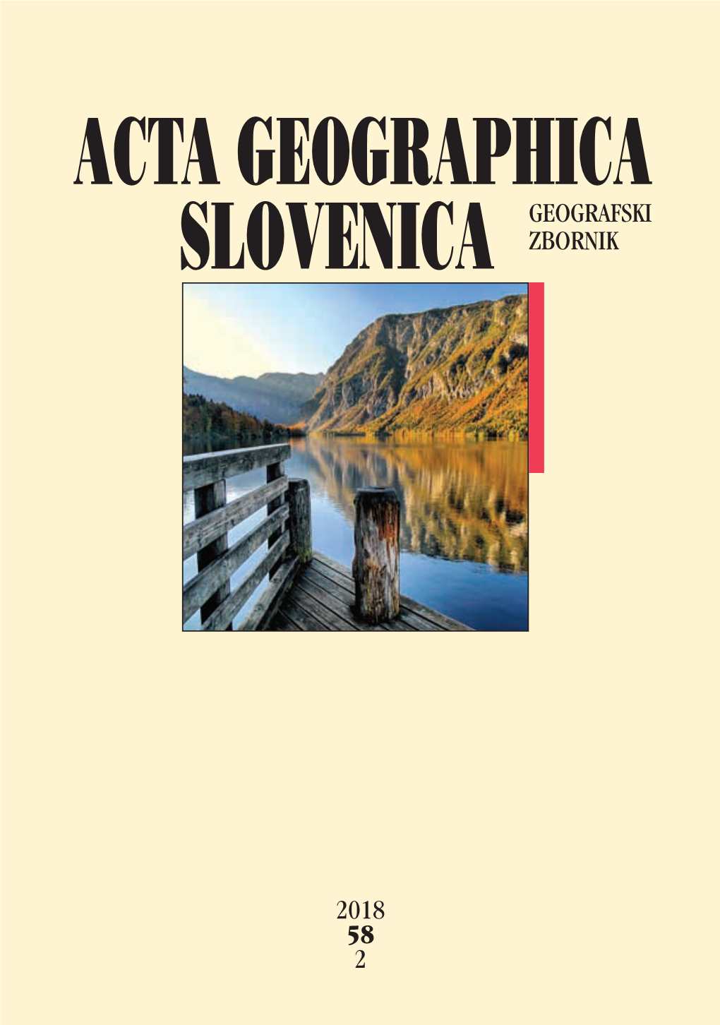 Acta Geographica Slovenica Geografski