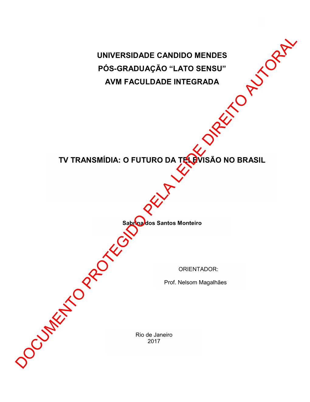 Documento Protegido Pela Leide Direito Autoral