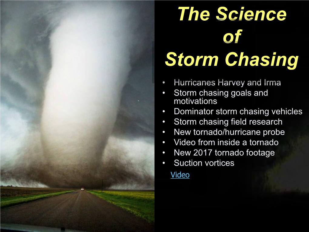 The Science of Storm Chasing