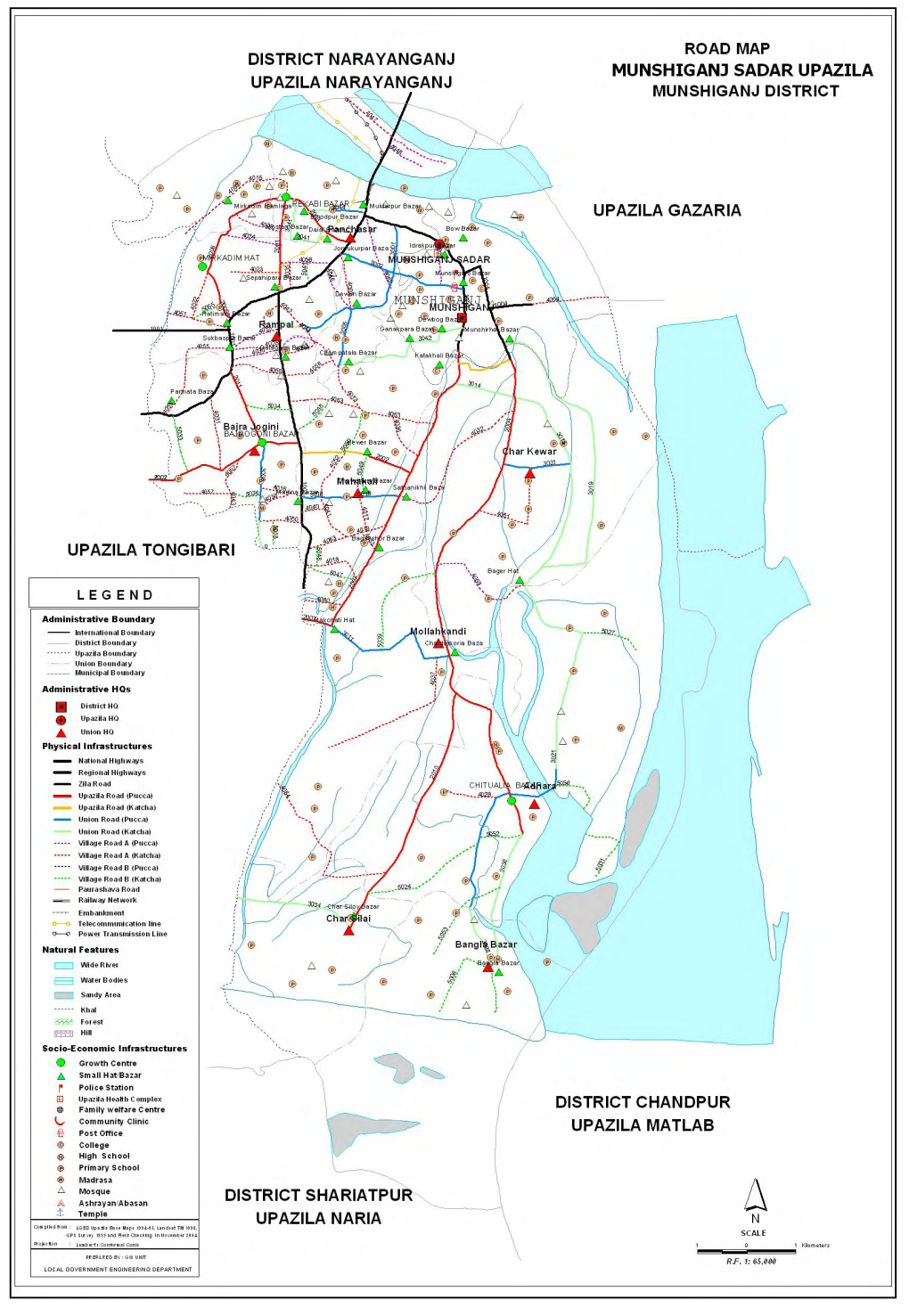 Inventory of LGED Road Network, March 2005, Bangladesh