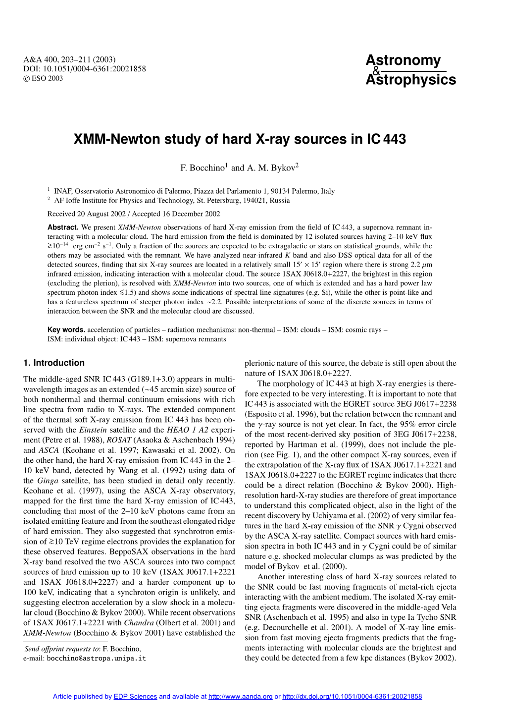 XMM-Newton Study of Hard X-Ray Sources in IC 443