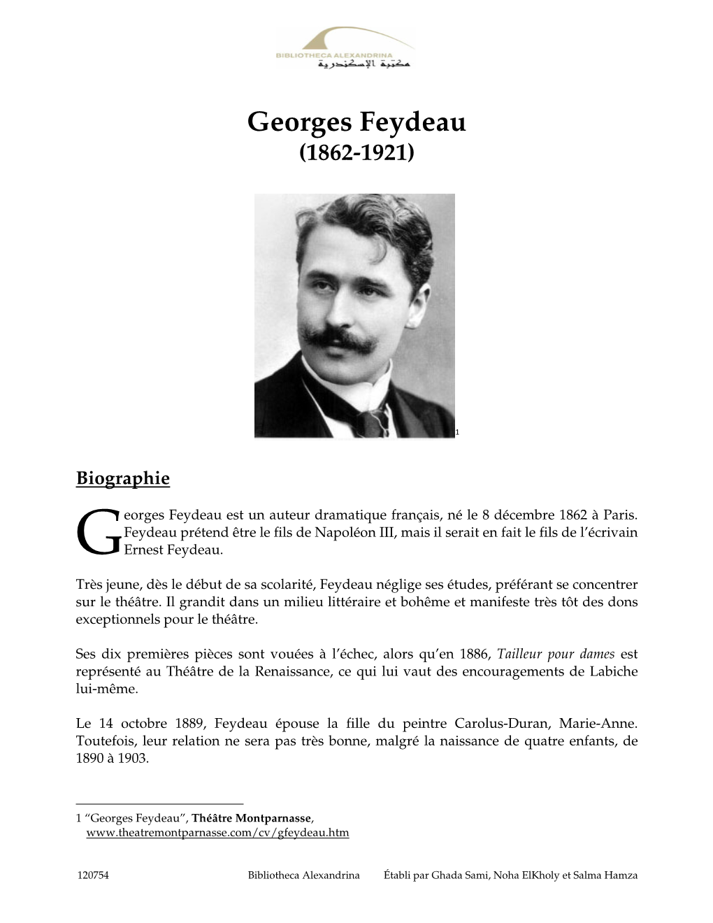 Georges Feydeau (1862-1921)