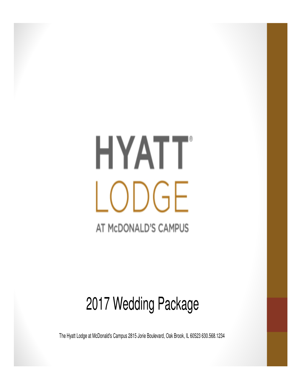 2017 Wedding Package