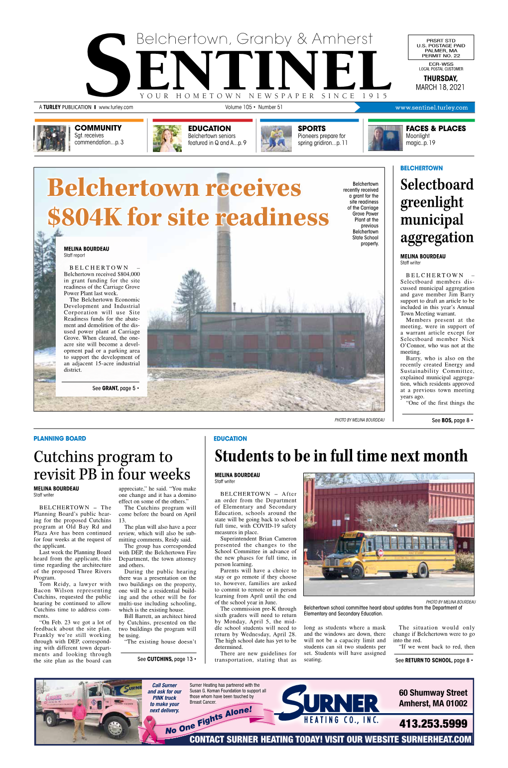 Belchertown Receives $804K for Site Readiness