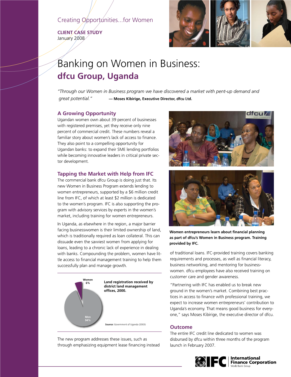 Banking on Women in Business: Dfcu Group, Uganda