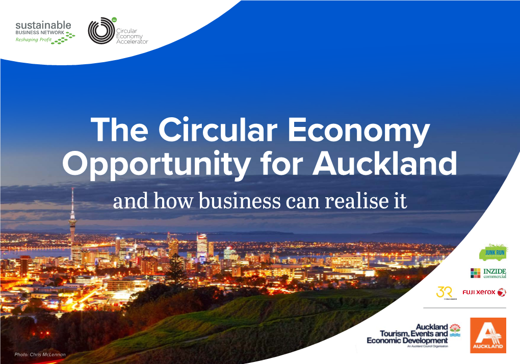 The Circular Economy Opportunity for Auckland and How Business Can Realise It