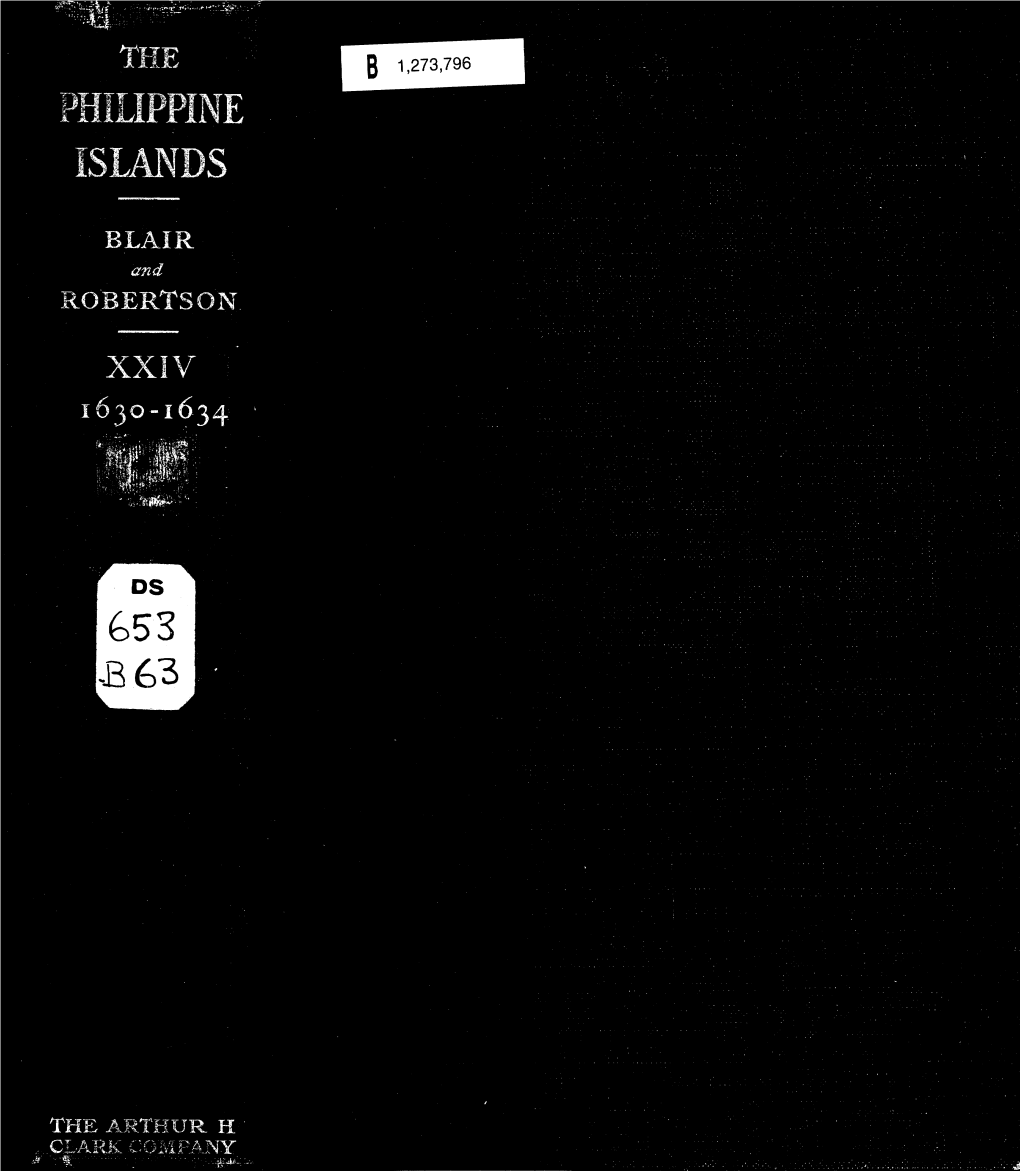 The Philippine Islands, 1493-1803;