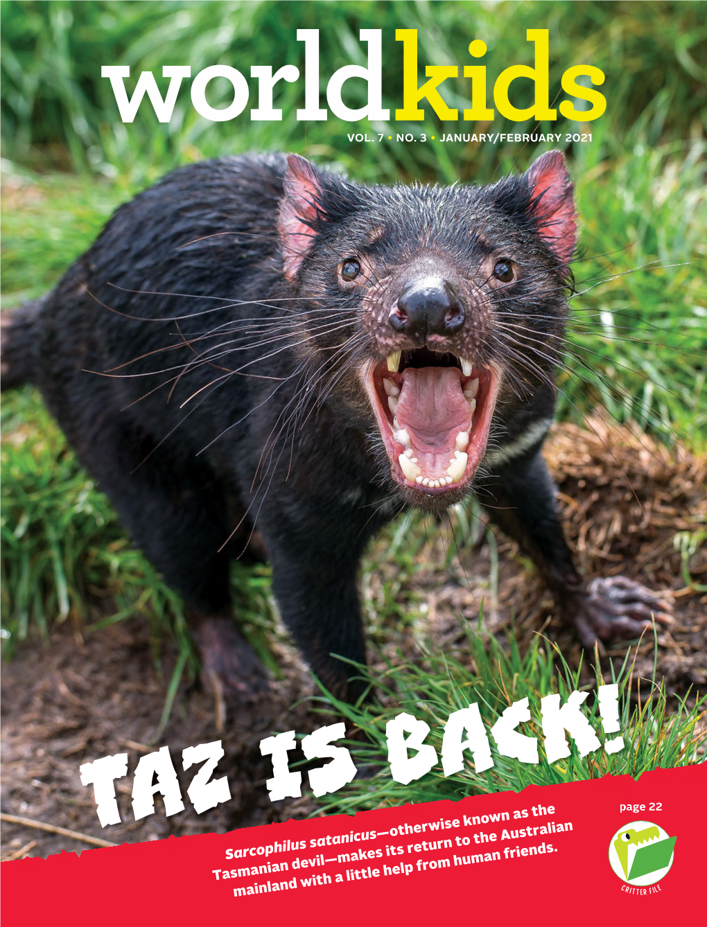 Sarcophilus Satanicus Tasmanian Devil—Makes Its Return to the Australian C E Mainland with a Little Help from Human Friends